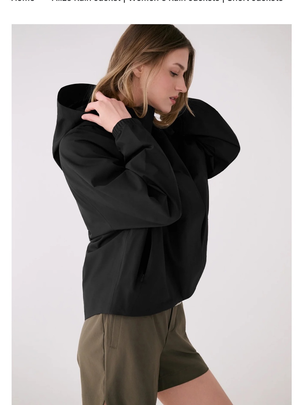Lolë Alizé women’s raincoat hooded - Picture 7 of 10